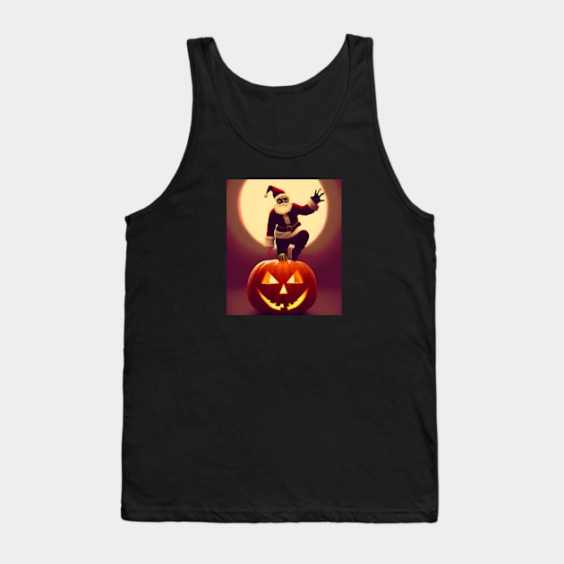 Scary Santa Claus Tank Top by Dope_Design